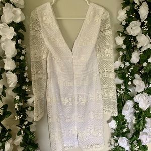 White mesh DVF dress